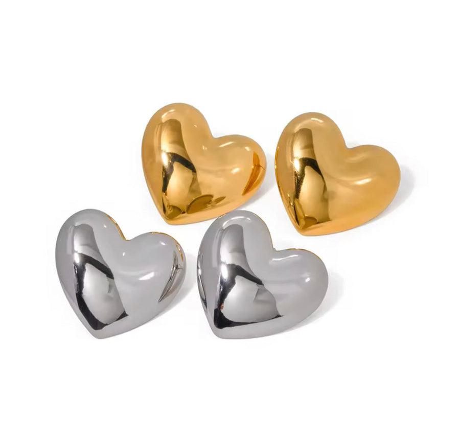 Joy Puff Heart Earring