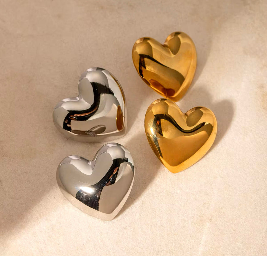 Joy Puff Heart Earring