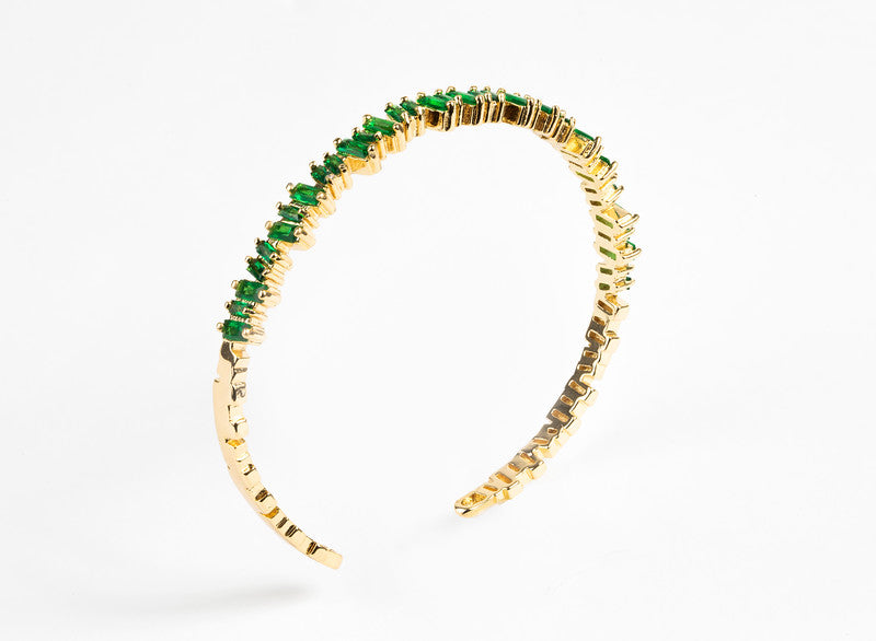 Claire Emerald Bangle