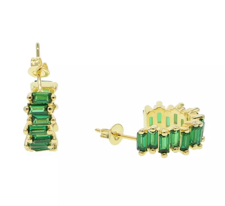 Emerald Huggie Earring