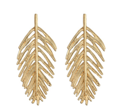 Sarah Gold Leaf Earring