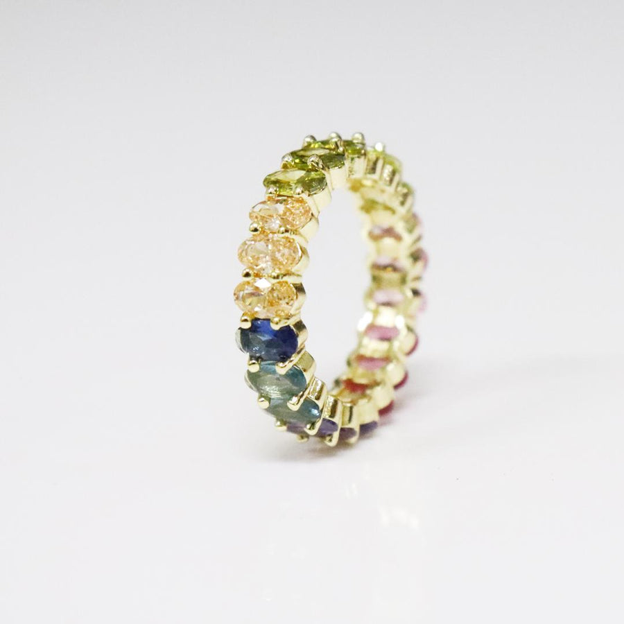 Oval Rainbow ring